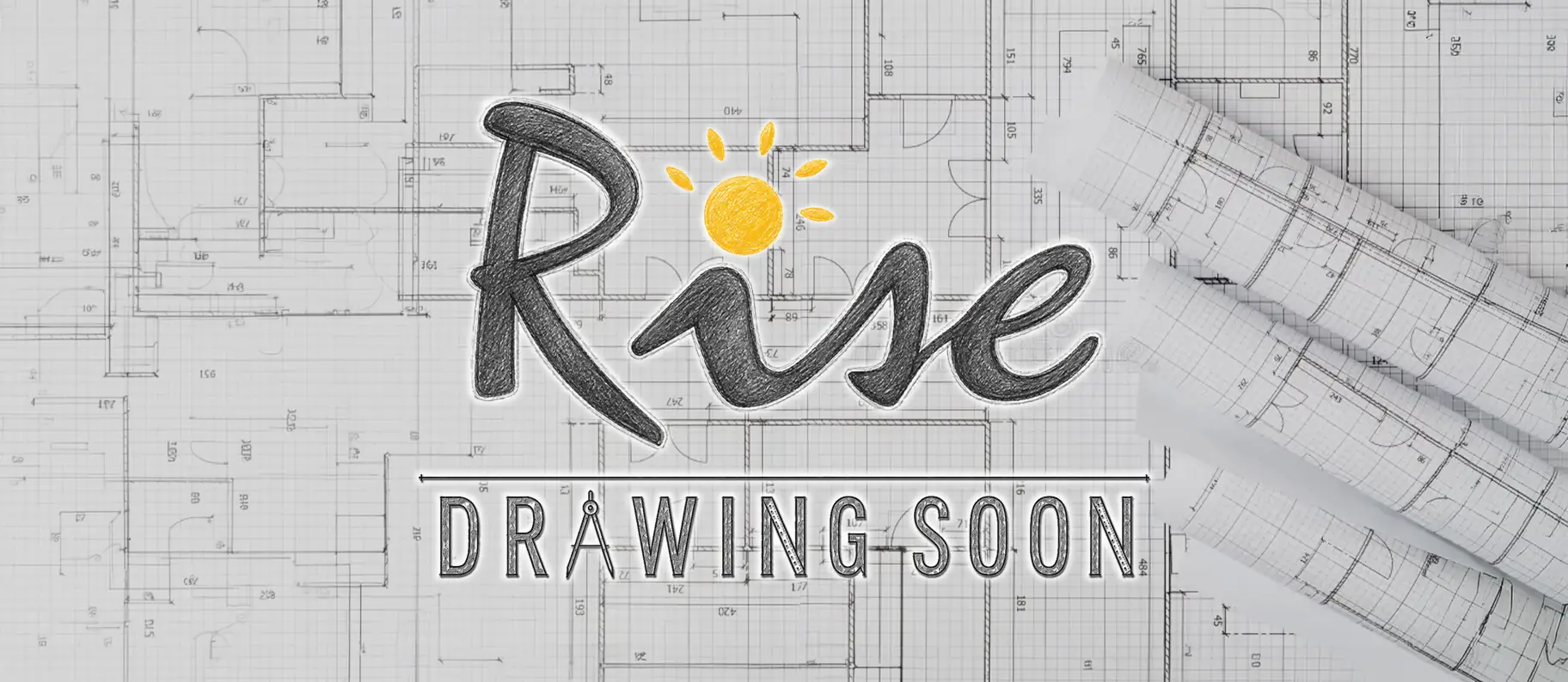 BLANC A 2D sketch elevation placeholder indicating that the architectural drawing is coming soon from Rise Homes.